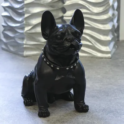Obrázok produktu pre Casablanca by Gilde dekoratívna figúrka Buldog čierna matná V. 41 cm,79627