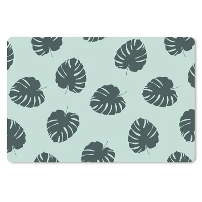Produktbild von MuchoWow® Schreibtischunterlage Sommer - Laub - Blau 60x40 cm - XXL Mauspad - Großes Mauspad