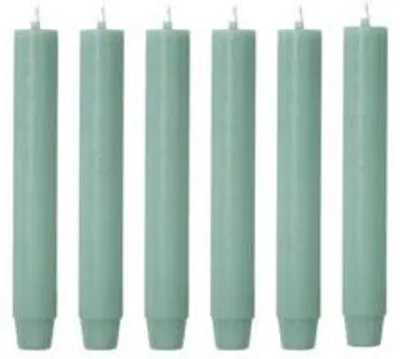 Obrázek produktu pro Cactula svíčky – barva smaragdová – 6 kusů – 18 cm – průměr 2,6 cm
