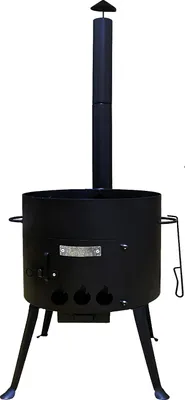 Produktbild von Utschak Ø40 cm für Kazan 12L mit Schornstein und Schüreisen