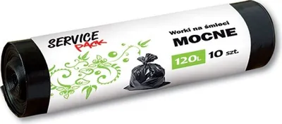 Zdjęcie produktu dla Worki Na Śmieci, Stella, Ldpe, Mocne, 120 Litrów, 10 Sztuk, Czarne