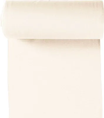 Bio Bündchenstoff Schlauchware 35(70)cm breit Meterware ab 25cm Jersey creme