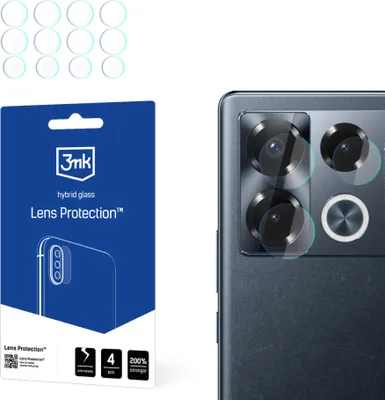 Produktbild von 3mk Hybridglas Lens Protection für Infinix Note 40 Pro+ Kamera Objektiv Kameralinse 0,16mm 6H (4 Stück)
