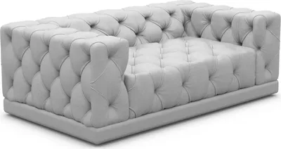 Produktbild von Kunstleder 2-Sitzer Couch Meliva Hellgrau
