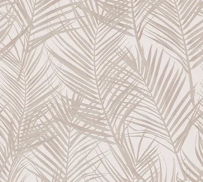 Produktbild von Vliestapete 39038-3 Attractive 2 Palmenblätter weiß-creme