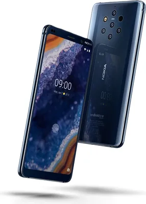 Produktbild von Nokia 9 PureView, 15,2 cm (5.99"), 6 GB, 128 GB, 12 MP, Android 9.0, Blau