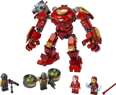 Produktbild von LEGO 76164 Marvel Avengers Iron Man Hulkbuster vs. A.I.M.-Agent, bewegliche Mech Figur, Spielzeug für Kinder, Actionfigur