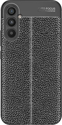 Image de Cazy Coque en Silicone Compatible avec Samsung Galaxy A34 - Protection TPU Étui - Noir