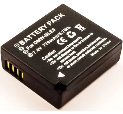 Produktbild von AGI 81997 Lithium Ionen (Li-Ion) Akku fÃ1/4r Digitalkamera, 750 mAh Kapazität, Akkutyp Panasonic DMW-BLE9