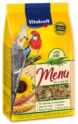 Zdjęcie produktu dla Karma Vitakraft Vital Menu dla nimf i średnich papug 1kg