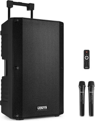 Image de Enceinte nomade bluetooth noir - Monacor - VSA700 -