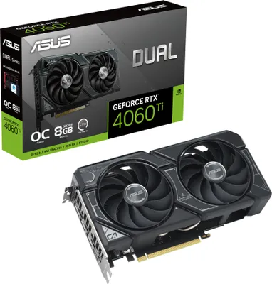Zdjęcie produktu dla ASUS 90YV0J40-M0NA00 Dual -RTX4060TI-O8G NVIDIA GeForce RTX 4060 Ti 8 GB GDDR6