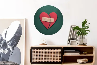 Produktbild von MuchoWow® - Wand Kreis - Das Schlafzimmer - Die Bilder - Wandmalerei - Kunst für das Haus - das Plastik