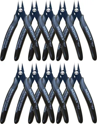 Immagine prodotto di Tagliafili elettronici da 127 mm, 10 pezzi, kit per modellismo, tronchesino nero