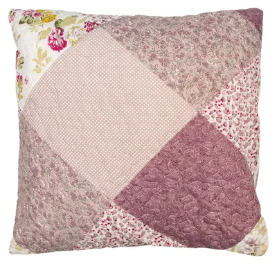 Produktbild von Clayre & Eef Kissenbezug 50x50 cm Violett Polyester Blumen