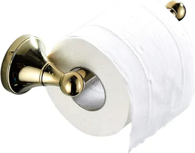 Produktbild von Toilettenpapierhalter ohne Deckel Messing Badezimmer Toilettenpapierhalter Wandmontage Poliertes Gold