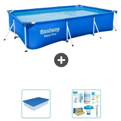 Zdjęcie produktu dla Bestway Steel Pro, prostokątny basen - 300x201x66 cm - 3-częściowy, model S22713