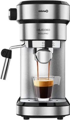 Obrázek produktu pro Plně automatický kávovar 1350 W, nerezový, termoblok, 20 barů, automatický režim, 1–2 šálky kávy, filtr