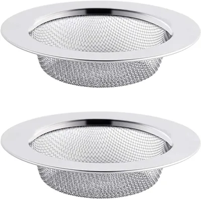 Image de Passoire - Lot de 2 - 7,5 cm - Acier inoxydable - Passoire à cheveux