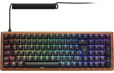 Produktbild von Sharkoon SKILLER SGK50 S2 Wood PBT, Gaming-Tastatur