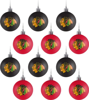 Produktbild von Chicago Blackhawks 12er Set XMAS NHL Weihnachtskugeln