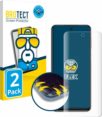 Produktbild von 2x BROTECT Fullscreen Schutzfolie für Xiaomi Redmi Note 9 Pro Displayschutz Folie Fullcover Klar Transparent