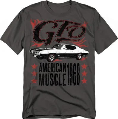 Imagen del producto de Camiseta "GTO" de Pontiac para hombre/mujer, uni, modelo TV21202 (talla XL), color carbón