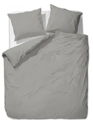 Produktbild von etérea Mako Satin Uni Bettwäsche Einfarbig 140x200 cm + 70x90 cm Taupe