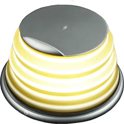 Produktbild von Ksix BXCQI08, Drinnen, USB, 5 V, Kabelloses Aufladen, Grau