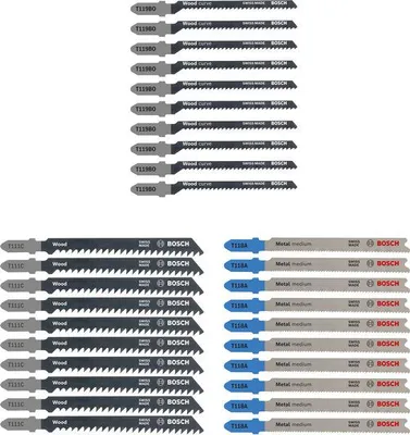 Produktbild von Wood and Metal Stichsägeblatt-Set, 30-tlg.