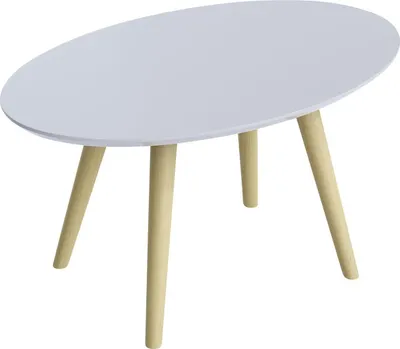 Productafbeelding van Bijzettafel SCANDI, 650 x 350 x 400 mm (B x H x D), MDF, wit