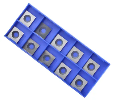 10 Hartmetall-Wendeplatten 10,5 x 10,5 x 2,2 mm für Fräser