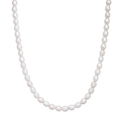 Produktbild von Valero Pearls Perlen-Kette Sterling Silber Süßwasser-Zuchtperle 50100078