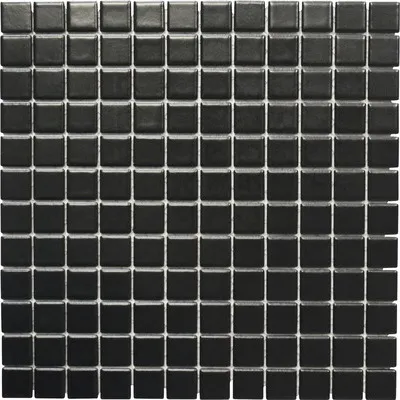 Produktbild von Keramikmosaik CG 154 schwarz 30x30 cm