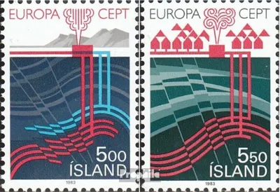Produktbild von Briefmarken Island 1983 Mi 598-599 (kompl.Ausg.) postfrisch Werke des Geistes