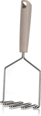 Zdjęcie produktu dla tłuczek do ziemniaków 25x12cm NATURAL stal nierdzewna/PP