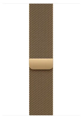 Produktbild von Apple 46 mm Milanaise Armband Brillantgold - S/M, Band, Smartwatch, Gold, Apple, Watch 46 mm, Edelstahl