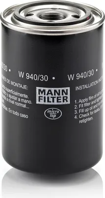 Produktbild von Ölfilter MANN-FILTER W 940/30 Anschraubfilter