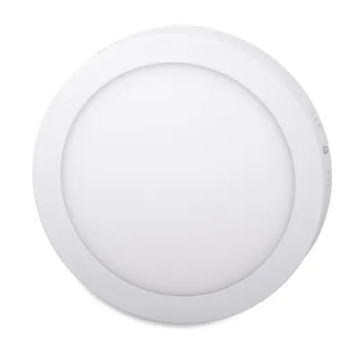 Obrázek produktu pro LED Solution Bílý přisazený LED panel kulatý 220mm 18W Economy Barva světla: Teplá bílá 7876