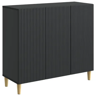 Immagine prodotto di Credenza vidaXL nera 89 x 34,5 x 80 cm in materiale derivato dal legno