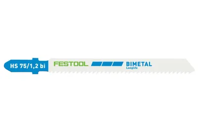 Produktbild von Festool Stichsägeblatt HS 75/1,2 BI/5 METAL STEEL/STAINLESS STEEL