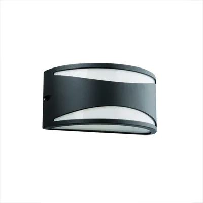 Produktbild von Faro 70697, Wandbeleuchtung für den Außenbereich, Dunkles Grau, Aluminium, IP44, I, E27