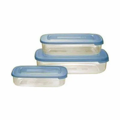 Produktbild von Lunchbox Tontarelli Family Blau rechteckig 29,6 x 19,8 x 7,7 cm (3 Stück)