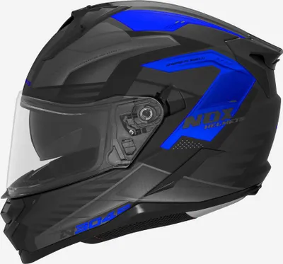 Image de Casque Integral NOX N304S L avec Blend Noir/Bleu Matte