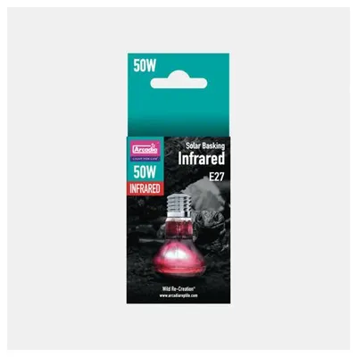 Productafbeelding van Arcadia Infrarood warmtespot terrarium 50|75|100|150W voor schemer en nachtactieve reptielen 50W