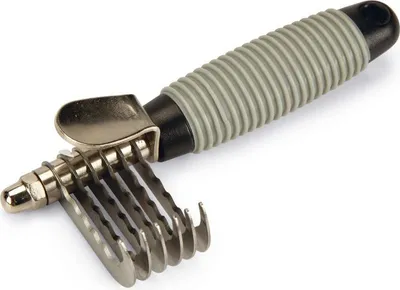 Produktbild von Beeztees Entfilzungskamm - Nager - schwarz grau - 11 cm