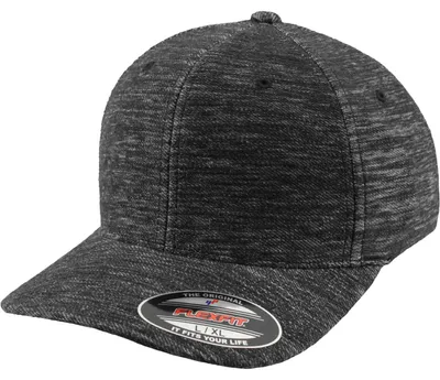 Productafbeelding van FLEXFIT 6277TK | Gebreide twill cap met Flexfit pasvorm / Zwarte onderkant van de klep - Kleur: Grijs - Maat: S/M