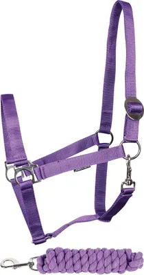 Zdjęcie produktu dla Harry's Horse Initial Halter And Lead Rope Purple Cob Purple Cob