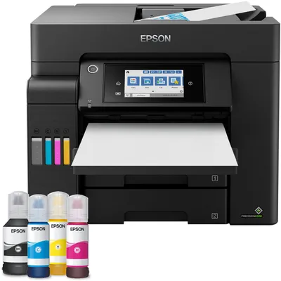 Produktbild von Epson EcoTank ET-5805, Tintenstrahl, Farbdruck, 4800 x 2400 DPI, A4, Direktdruck, Schwarz