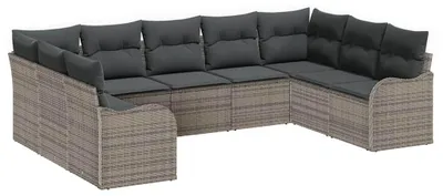 Image de Banc de jardin - Ensemble de jardin - Ensemble de salon d'extérieur - Mobilier d'extérieur - Mobilier de jardin - Design modulaire - Polyrotin résistant aux intempéries